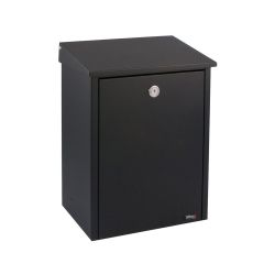 Allux 200 brievenbus met paal 1003 staal - zwart