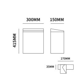 STOER! Bern brievenbus met paal 1003 staal - wit