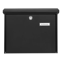 Burg-Wächter Amsterdam brievenbus met RVS palen - zwart