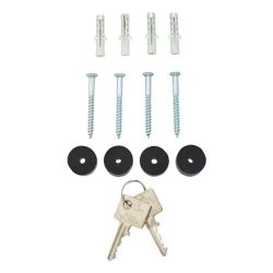 Burg-Wächter Amsterdam brievenbus met RVS palen - zwart