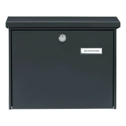 Burg-Wächter Amsterdam brievenbus met RVS paal - antraciet