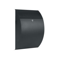 Practo Garden Montreal brievenbus met palen staal - mat zwart/RVS