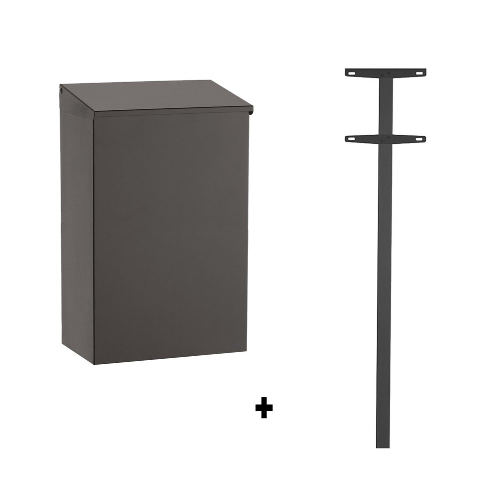 STOER! Bern brievenbus met paal 1003 staal - antraciet
