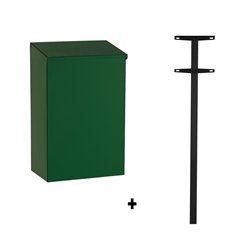 STOER! Bern brievenbus met paal 1003 staal - groen/zwart