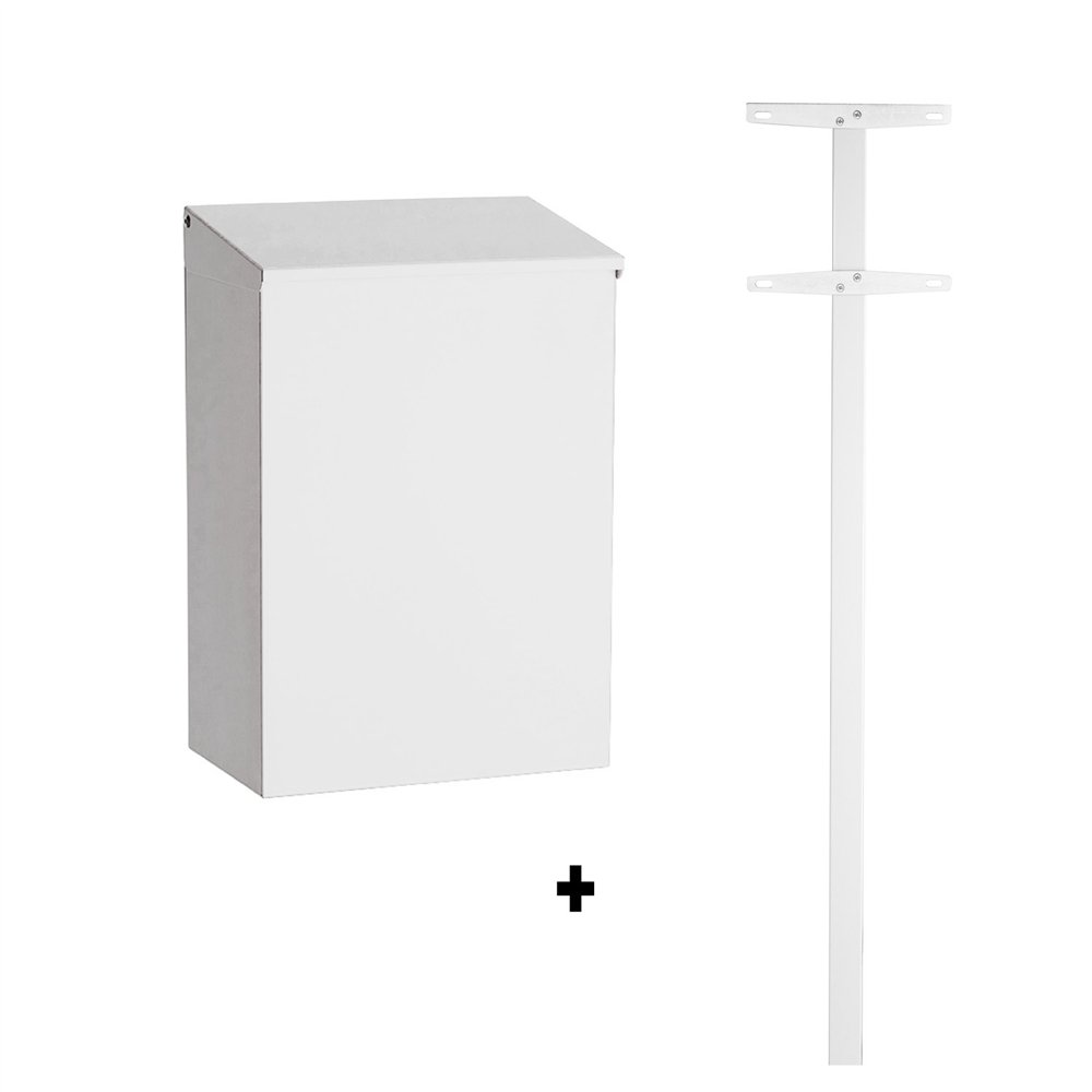 STOER! Bern brievenbus met paal 1003 staal - wit