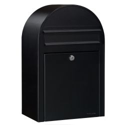 Bobi Classic brievenbus en Round statief staal - zwart