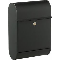 Allux 8900 brievenbus met paal 1001 staal - zwart