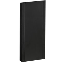 Allux Holscher design brievenbus met paal 1001 staal - zwart