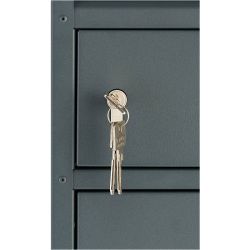 SafePost 65PZ brievenbus met pakketvak staal en profielcilinderslot - antracietgrijs