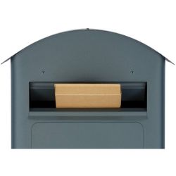 SafePost 80PZ brievenbus met pakketvak staal en profielcilinderslot - antracietgrijs