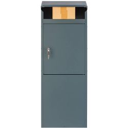 SafePost 855PZ vrijstaande brievenbus met profielcilinderslot staal - antracietgrijs