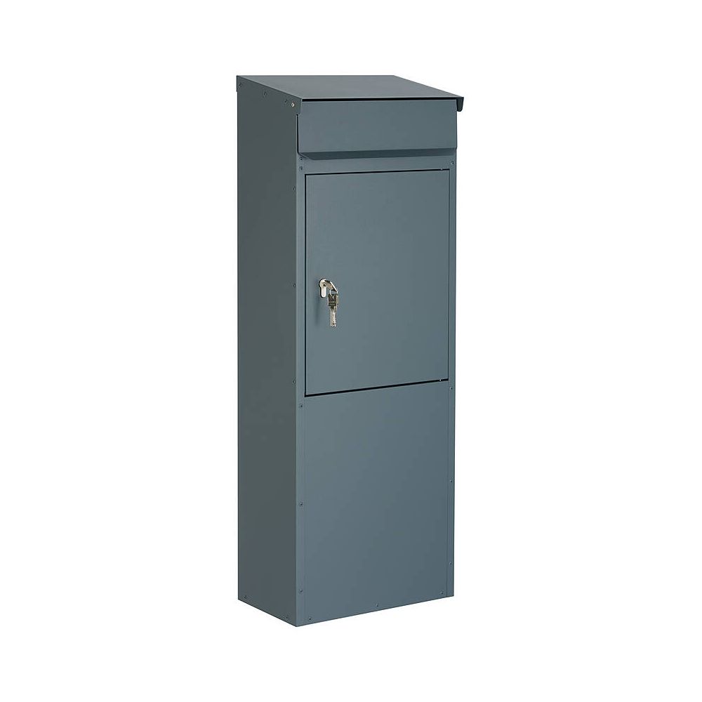 SafePost 855PZ vrijstaande brievenbus met profielcilinderslot staal - antracietgrijs