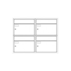 SafePost 910PZ wandbrievenbus met profielcilinderslot staal - antracietgrijs