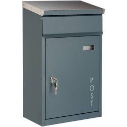 SafePost Tiamat 854PZ wandbrievenbus staal - antracietgrijs