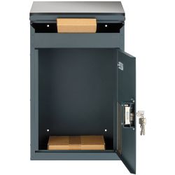 SafePost Tiamat 854PZ wandbrievenbus staal - antracietgrijs