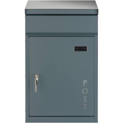 SafePost Tiamat 854PZ wandbrievenbus staal - antracietgrijs