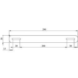 SafePost bevestigingsset voor hekmontage brievenbussen - antracietgrijs