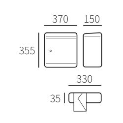 Allux 400 brievenbus met paal 1007 staal - zwart