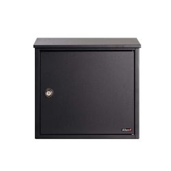 Allux 400 brievenbus met paal 1007 staal - zwart