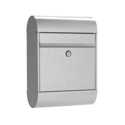 Allux 6000 brievenbus staal met paal 1007 - gegalvaniseerd