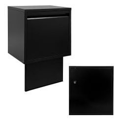 Logixbox Flexybox inbouw pakketbrievenbus compleet - zwart