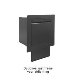 Logixbox Flexybox inwerpdeel los inbouw pakketbrievenbus - grijs