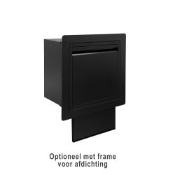Logixbox Flexybox inwerpdeel los inbouw pakketbrievenbus - zwart