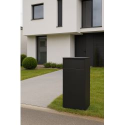 Practo Garden Keulen XL pakketbrievenbus achteruitname staal - mat zwart