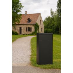 Practo Garden Keulen XL pakketbrievenbus achteruitname staal - mat zwart