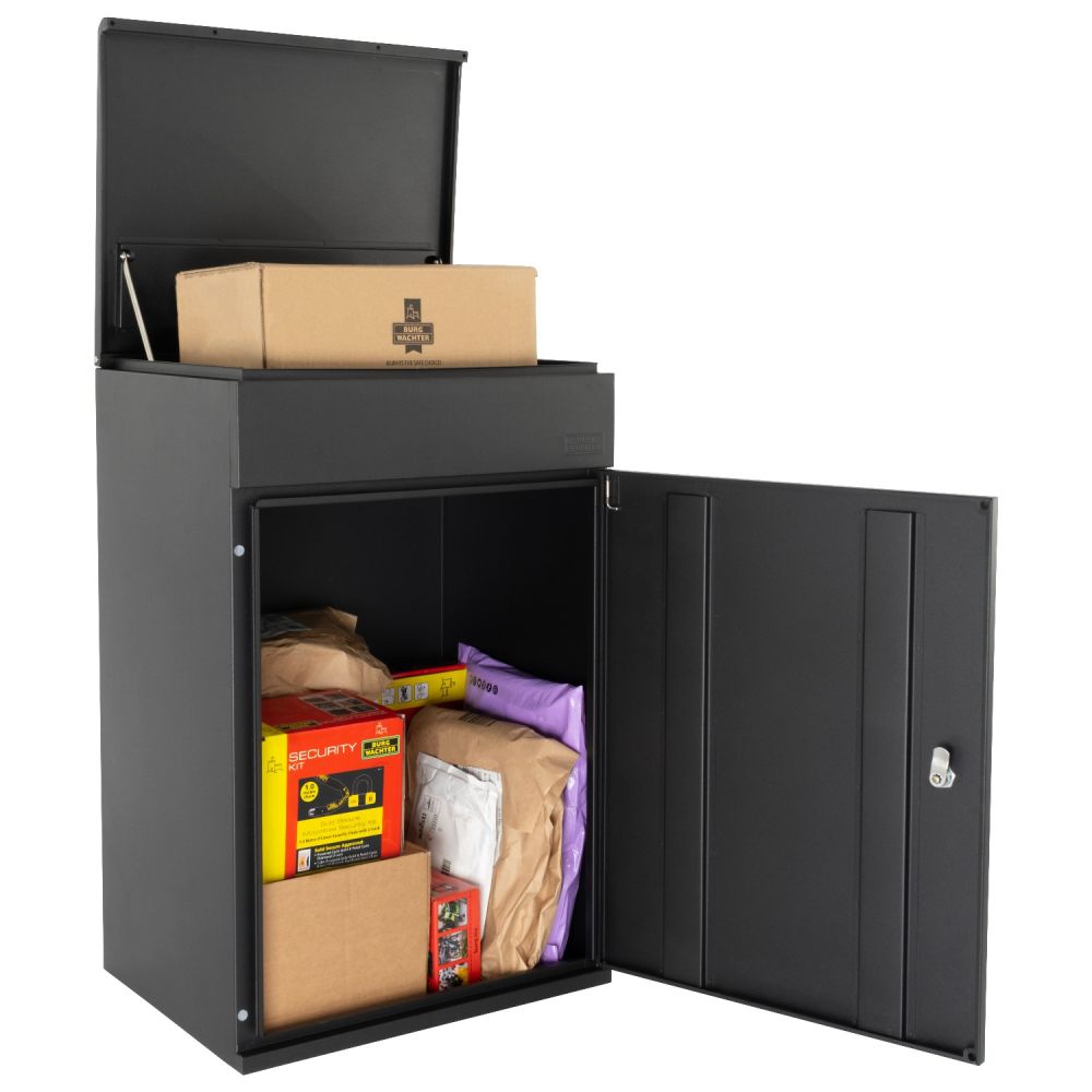 Burg-Wächter PB03BK pakketbrievenbus wand of vrijstaand - zwart