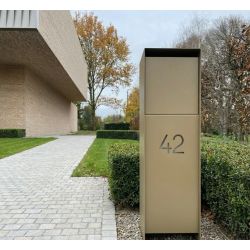 Geroba Pakun pakketbrievenbus staal - Anodic Bronze