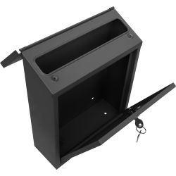 Practo Garden Amsterdam wandbrievenbus staal - mat zwart