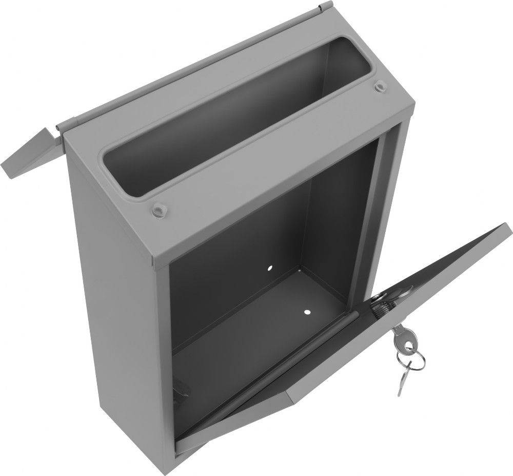 Practo Garden Amsterdam wandbrievenbus staal mat grijs