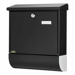 Burg-Wächter Vario-Set 86720 wandbrievenbus met krantenrol staal - zwart