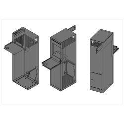 Geroba Marun pakketbrievenbus met apart postvak staal - cortenstaal