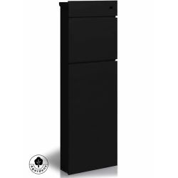 Basic 4gardenz staande brievenbus staal - zwart