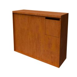 Geroba Murus pakketbrievenbus - cortenstaal