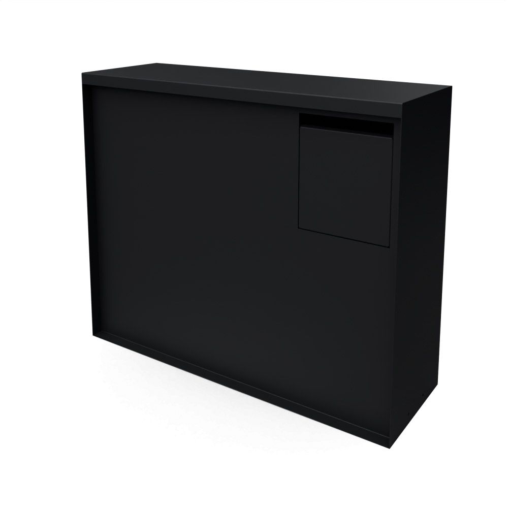 Geroba Murus pakketbrievenbus staal - zwart