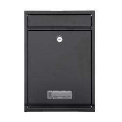 G2 Style wandbrievenbus staal - zwart