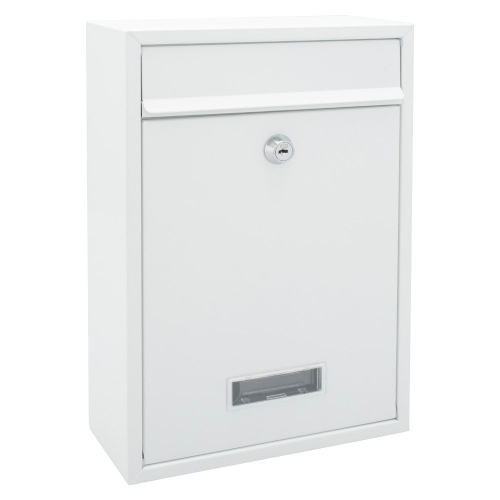 G2 Style wandbrievenbus staal - wit