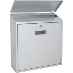 Practo Garden Valencia wandbrievenbus staal - zilvergrijs