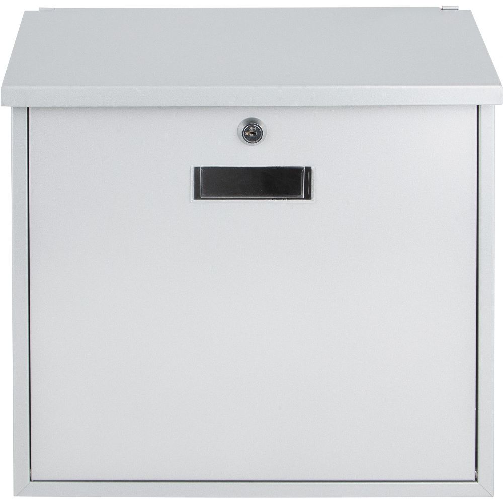 Practo Garden Valencia wandbrievenbus staal - zilvergrijs