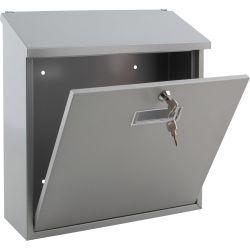 Practo Garden Valencia wandbrievenbus staal - zilvergrijs