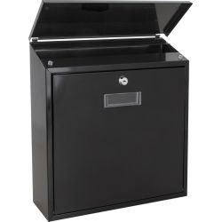 Practo Garden Valencia wandbrievenbus staal - zwart