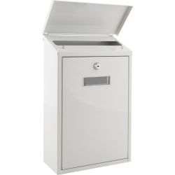 Practo Garden Granada wandbrievenbus staal - wit