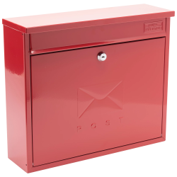 G2 Elegance wandbrievenbus staal - rood