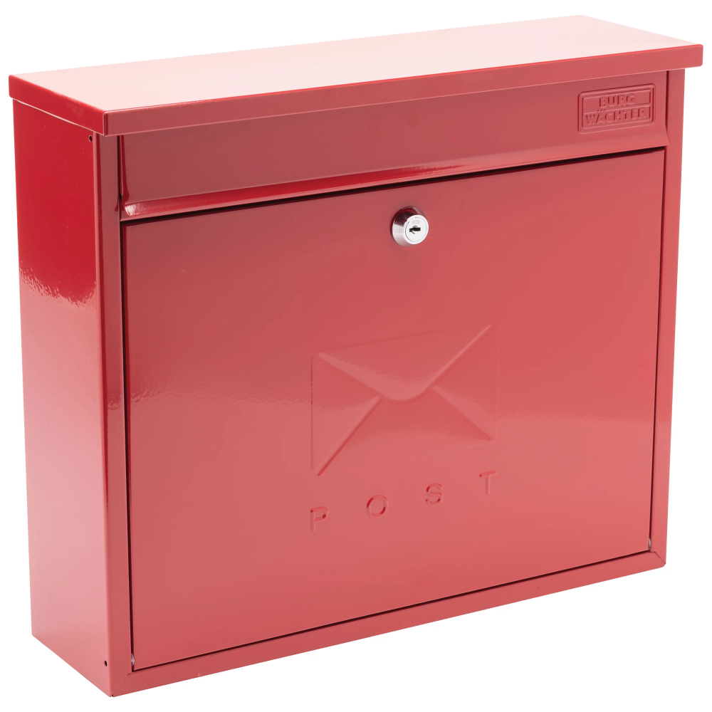 G2 Elegance wandbrievenbus staal - rood
