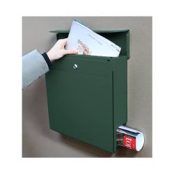 SafePost 800 wandbrievenbus staal - groen