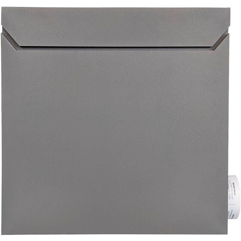 SafePost 800 wandbrievenbus staal - aluminiumgrijs