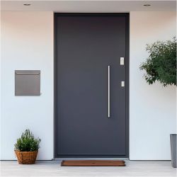 SafePost 800 wandbrievenbus staal - aluminiumgrijs